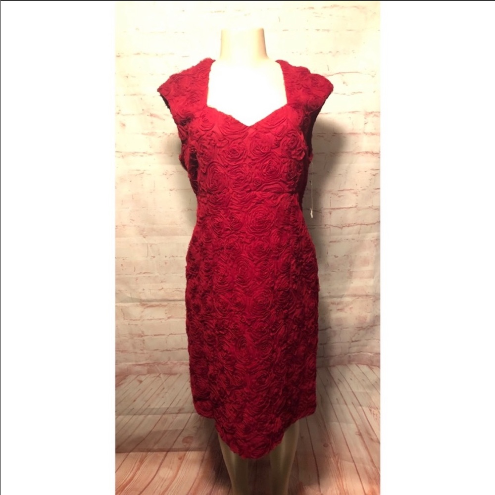 Red cocktail dress